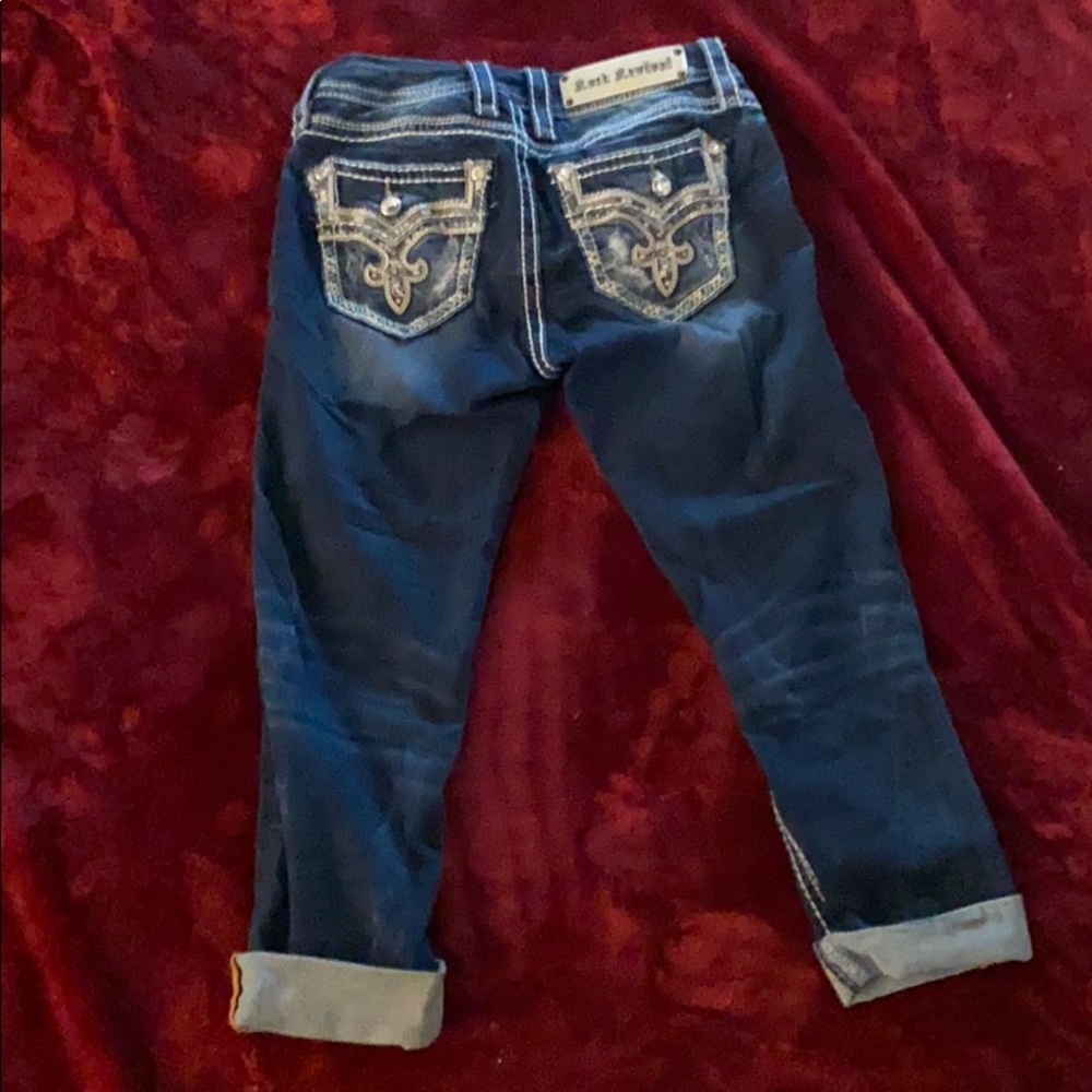 Size 26 Rock Revival mert crop